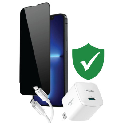 Combo VIP iPhone 14 Plus cũ (Cốc 20W+Cáp C to L Innostyle+Dán DEKEY+VIP 1 đổi 1 12 Tháng)