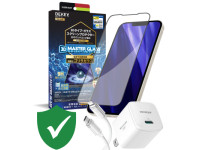 Combo quà VIP cho iPhone 12/12 Pro Max cũ (Cốc 20W+Cáp C to L Innostyle+Dán DEKEY+VIP 1 đổi 1 12 Tháng)