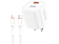Combo Cốc sạc USB-C 20W PD PLM353 và Cáp sạc C to L 30W CB4033C-I VIDVIE