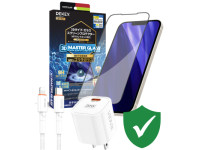 Combo VIP iPhone 11 cũ (Cốc 20W+Cáp C to L VIDVIE+Dán DEKEY+24hCare 12 Tháng)