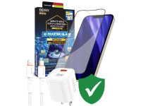 Combo VIP iPhone 14 Pro cũ (Cốc 20W+Cáp C to L VIDVIE+Dán DEKEY+VIP 1 đổi 1 12 Tháng)
