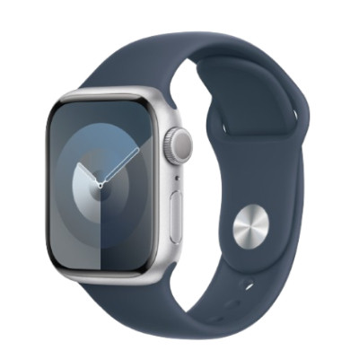 apple-watch-series-9-41mm-gps-mat-nhom-day-cao-su-cu-bac