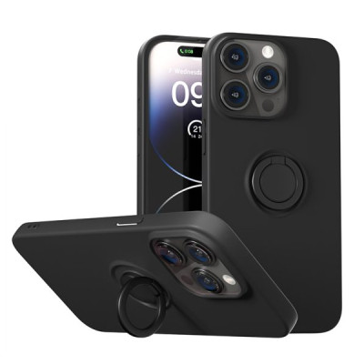 Ốp lưng iPhone 15 Pro Max Mipow Kingbull Ring Stand TPU Leather