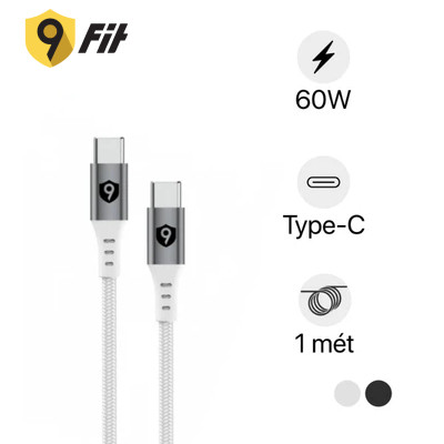 Cáp sạc 9Fit USB-C to USB-C 1M