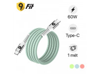 Cáp 9Fit từ tính USB-C to USB-C 60W dài 1M 9C10