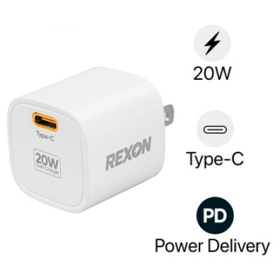 Cốc sạc Rexon USB-C 20W PD PLM353