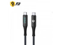 Cáp sạc 9Fit Supreme USB-C to USB-C LCD 240W dài 1M 9C24