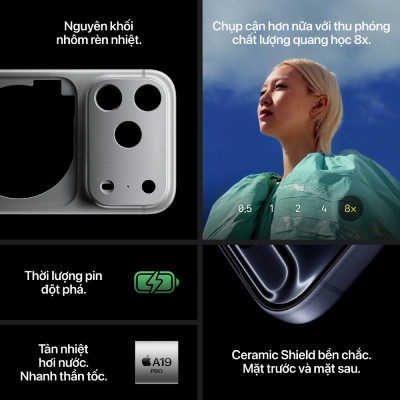 iPhone 17 Pro Max 256GB Chính hãng Việt Nam
