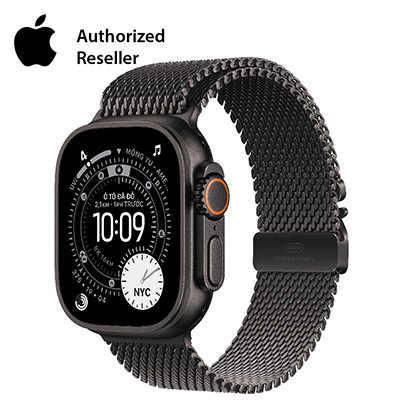 Apple Watch Ultra 3 2025 49mm LTE - Viền Titan dây Milanese Medium | Chính hãng Việt Nam