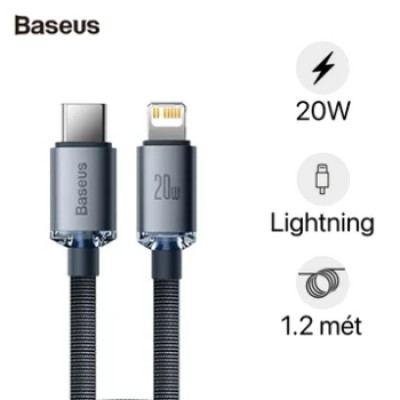 Cáp Baseus Crystal Shine Type-C to Lightning 1.2M