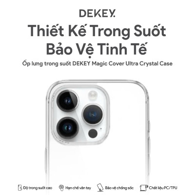 Ốp lưng iPhone 17 Pro DEKEY Cover Ultral...