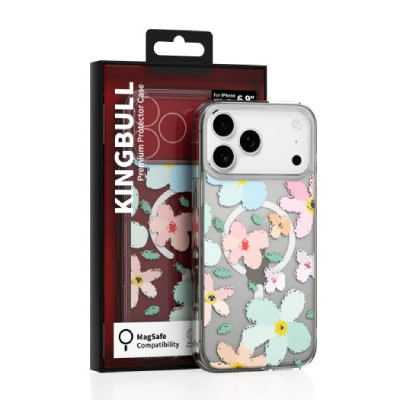 Ốp Lưng Magsafe iPhone 17 Pro Max Mipow Kingbull ViralX Flowers Painting