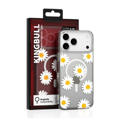 Ốp Lưng Magsafe iPhone 17 Pro Max Mipow Kingbull ViralX White Daisy