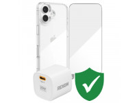 Combo VIP iPhone 17 (Cốc 20W REXON+Dán ZAGG+Ốp ZAGG+VIP 1 đổi 1 12 Tháng)