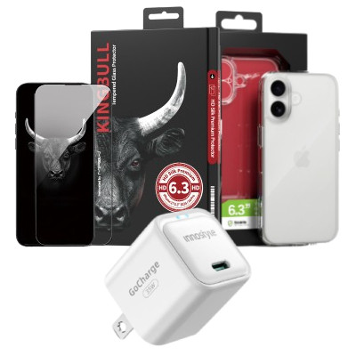 Combo VIP iPhone 17 (Cốc 35W INNOSTYLE+Dán KINGBULL+Ốp MIPOW)