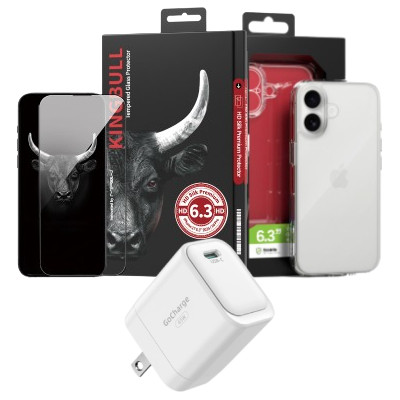 Combo VIP iPhone 17 (Cốc 45W INNOSTYLE+Dán KINGBULL+Ốp MIPOW)