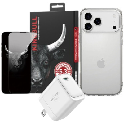Combo VIP iPhone 17 Pro (Cốc 45W INNOSTYLE+Dán KINGBULL+Ốp MIPOW) SKU: COMBO00499