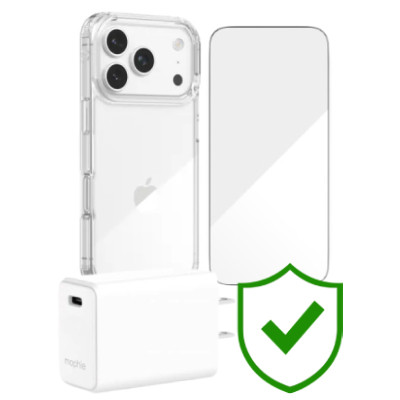Combo VIP iPhone 17 Pro (Cốc 30W MOPHIE+Dán ZAGG+Ốp ZAGG+VIP 24 Tháng toàn diện)