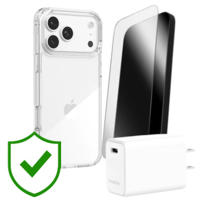 Combo VIP iPhone 17 Pro Max (Cốc 30W MOPHIE+Dán ZAGG+Ốp ZAGG+VIP 24 Tháng toàn diện)