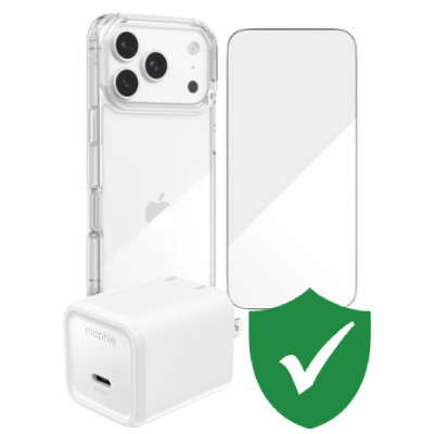 Combo VIP iPhone 17 Pro (Cốc 40W MOPHIE+Dán ZAGG+Ốp ZAGG+VIP 1 đổi 1 12 Tháng)