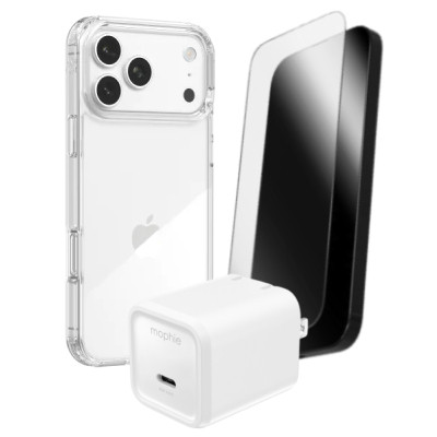 Combo VIP iPhone 17 Pro Max (Cốc 40W MOPHIE+Dán ZAGG+Ốp ZAGG)