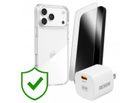 Combo VIP iPhone 17 Pro Max (Cốc 20W REXON+Dán ZAGG+Ốp ZAGG+VIP 24 Tháng toàn diện)