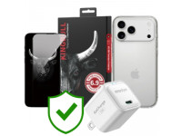 Combo VIP iPhone 17 Pro Max (Cốc 35W INNOSTYLE+Dán KINGBULL+Ốp MIPOW+VIP 24 Tháng toàn diện)
