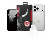 Combo VIP iPhone 17 Pro Max (Cốc 20W APPLE+Dán KINGBULL+Ốp MIPOW)