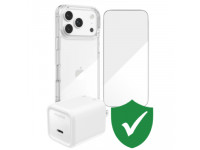 Combo VIP iPhone 17 Pro (Cốc 40W MOPHIE+Dán ZAGG+Ốp ZAGG+VIP 1 đổi 1 12 Tháng)