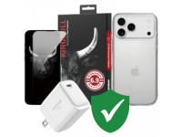 Combo VIP iPhone 17 Pro Max (Cốc 45W INNOSTYLE+Dán KINGBULL+Ốp MIPOW+VIP 1 đổi 1 12 Tháng)