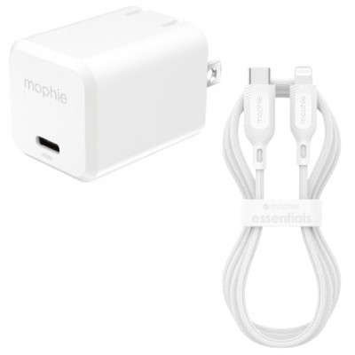 Combo Cốc sạc Mophie Essentials PD 40W 1C và Cáp Mophie Essential C to L