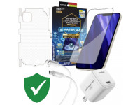 Combo quà VIP cho iPhone 12/12 Pro Max cũ (Cốc 20W+Cáp C to L Innostyle+Dán DEKEY+PPF+VIP 1 đổi 1 12 Tháng)