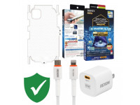 Combo VIP iPhone 12/12 Pro cũ (Cốc 20W+Cáp C to L REXON+Dán DEKEY+PPF+VIP 1 đổi 1 12 Tháng)