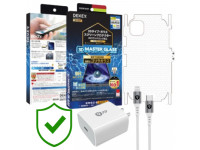 Combo VIP iPhone 12/12 Pro cũ (Cốc 20W+Cáp C to L 9FIT+Dán DEKEY+PPF+24hCare 12 Tháng)