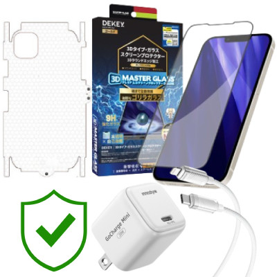 Combo VIP iPhone 12/12 Pro Max cũ (Cốc 20W+Cáp C to L Innostyle+Dán DEKEY+PPF+24hCare 12 Tháng) SKU: COMBO00109