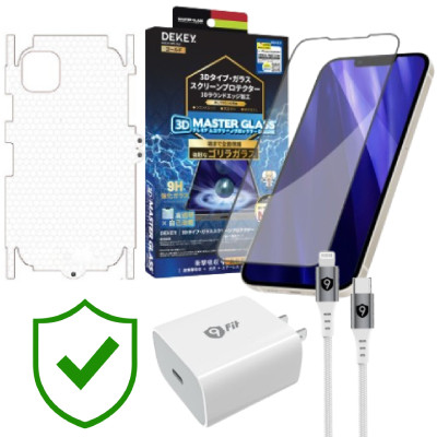 Combo VIP iPhone 12/12 Pro Max cũ (Cốc 20W+Cáp C to L 9FIT+Dán DEKEY+PPF+24hCare 12 Tháng) SKU: COMBO00384