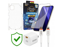 Combo VIP iPhone 12/12 Pro Max cũ (Cốc 20W+Cáp C to L REXON+Dán DEKEY+PPF+24hCare 12 Tháng)