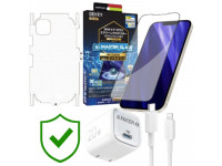Combo VIP iPhone 12/12 Pro Max cũ (Cốc 20W+Cáp C to L ANKER+Dán DEKEY+PPF+24hCare 12 Tháng)