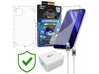Combo VIP iPhone 12/12 Pro Max cũ (Cốc 20W+Cáp C to L 9FIT+Dán DEKEY+PPF+24hCare 12 Tháng)