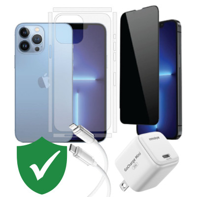Combo VIP iPhone 13 Pro Max cũ (Cốc 20W+Cáp C to L Innostyle+Dán DEKEY+PPF+VIP 1 đổi 1 12 Tháng)