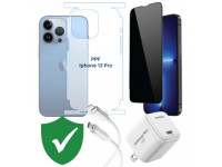 Combo VIP iPhone 13/ 13 Pro cũ (Cốc 20W+Cáp C to L Innostyle+Dán DEKEY+PPF+VIP 1 đổi 1 12 Tháng)