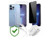 Combo VIP iPhone 13 Pro Max cũ (Cốc 20W+Cáp C to L Innostyle+Dán DEKEY+PPF+24hCare 12 Tháng)