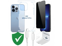 Combo VIP iPhone 13/ 13 Pro cũ (Cốc 20W+Cáp C to L ANKER+Dán DEKEY+PPF+VIP 1 đổi 1 12 Tháng)