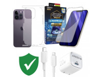 Combo VIP iPhone 14 Pro cũ (Cốc 20W+Cáp C to L ANKER+Dán DEKEY+PPF+VIP 1 đổi 1 12 Tháng)