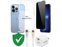 Combo VIP iPhone 13/ 13 Pro cũ (Cốc 20W+Cáp C to L REXON+Dán DEKEY+PPF+VIP 1 đổi 1 12 Tháng)