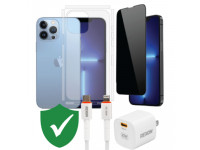 Combo VIP iPhone 13 Pro Max cũ (Cốc 20W+Cáp C to L REXON+Dán DEKEY+PPF+VIP 1 đổi 1 12 Tháng)
