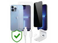 Combo VIP iPhone 13 Pro Max cũ Sale (Cốc 20W+Cáp C to L ANKER+Dán DEKEY+PPF+24hCare 12 Tháng)