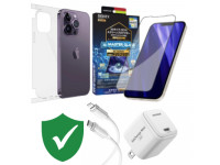 Combo VIP iPhone 14 Pro Max cũ (Cốc 20W+Cáp C to L Innostyle+Dán DEKEY+PPF+VIP 1 đổi 1 12 Tháng)