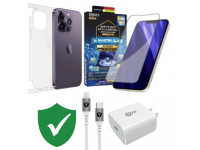 Combo VIP iPhone 14 Pro Max cũ (Cốc 20W+Cáp C to L 9FIT+Dán DEKEY+PPF+VIP 1 đổi 1 12 Tháng)