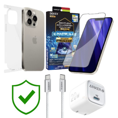 Combo VIP iPhone 15 Pro Max cũ (Cốc 20W+Cáp...
